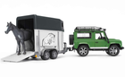 Furgon Bruder - Land Rover Defender Station Wagon z przyczepą do przewozu koni i 1 koniem (4001702025922) - obraz 1