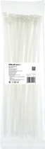 Кабельні стяжки Qoltec Nylon UV 7.2 x 350 мм 50 шт White (5901878522197) - зображення 1