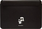 Pokrowiec na laptopa Karl Lagerfeld Saffiano Karl Choupette KLCS14SAKCPMK 14" Czarny (3666339124205) - obraz 1