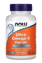 Омега 3 Now Foods риб’ячий жир із Ultra Omega-3 90 капсул