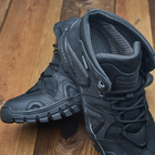 Зимові чорні тактичні прошиті кросівки 46 (30,5 см) - зображення 5