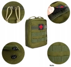 Тактична аптечка армійська сумка для медикаментів Edibazzar 305029621145 хакі - зображення 5