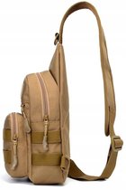 Тактическая армейская мужская сумка-слинг Edibazzar ST127S койот - изображение 3