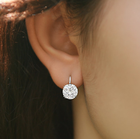 Срібні сережки з фіанітами (АРТ. № 6173W) Dadiverin Jewelry