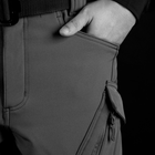 Штаны тактические Soft shell S.archon X9JRK Black L мужские теплые с карманами - изображение 6