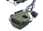 Наушники тактические активные EARMOR M32H с микрофоном MOD3 Оливковый - изображение 2
