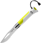 Нож Opinel 8 Outdoor Бело-желтый (2046643) - изображение 1