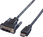Kabel Goobay HDMI - DVI czarny 2 m (4040849505805) - obraz 1