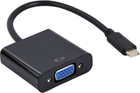 Kabel Cablexpert USB Type-C-VGA 0.15 m Czarny (8716309124102) - obraz 1