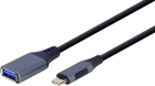 Kabel Cablexpert USB Type C-USB Type A 0.15 m Czarny (8716309121392) - obraz 1