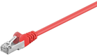 Patchcord Goobay RJ45 Cat 5e F/UTP czerwony 2 m (4040849501524)