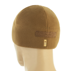 M-Tac шапка Watch Cap Elite флис (320г/м2) с липучкой Coyote Brown, военная шапка койот, теплая мужская шапка - изображение 4