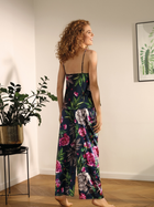 Piżama (podkoszulka + spodnie) damska DKaren Dk-Ki M Granatowa z zielonym i różowym (5903251425705) - obraz 2