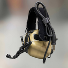 Навушники тактичні Earmor M32, активні, зі знімним мікрофоном і гарнітурою, активні навушники військові, колір – Койот - зображення 6