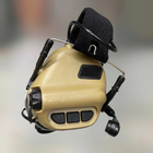 Наушники Earmor M32 c креплением на шлем HD-ACC-08, активные, со съёмным микрофоном и гарнитурой, Койот - изображение 9
