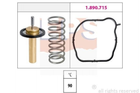 Термостат EPS 1880846 Volvo S80, XC60, V70, XC70, S60, V60, C70, S40, V50, C30, V40 31293556