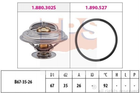 Термостат EPS 1880302 BMW 3 Series, 5 Series, 7 Series 1733803, 1743542, 11531712043