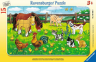 Класичний пазл Ravensburger Farm Animals in the Meadow 49 х 36 см 15 елементів (4005556060467)