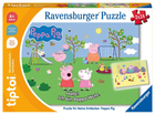 Zestaw puzzli Ravensburger tiptoi dla małych odkrywców Świnka Peppa 20 x 20 cm 2 x 24 elementów (4005556001637)