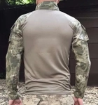 Рубашка мужская военная тактическая с липучками под шевроны ВСУ (ЗСУ) Убакс Турция 6582 S хаки - изображение 2