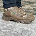 Кросівки чоловічі тактичні ЗСУ 6646 41 р 26,5 см коричневі - зображення 8