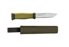 Ніж із чохлом Morakniv 10629 Outdoor 2000 Green, нержавіюча сталь, 220 мм