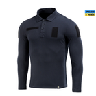 M-Tac поло тактичне довгий рукав 65/35 Dark Navy Blue 3XL