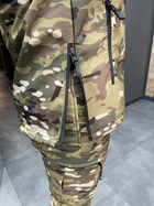 Куртка тактична на флісі, Мультикам, розмір XL, підкладка — фліс, демісезонна флісова куртка для військових - зображення 8