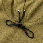 Флисовая кофта худи тактическая-военная ВСУ зимняя теплая с капюшоном однотонная OSPORT (ty-0039) Хаки XL - изображение 3