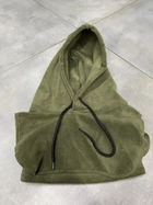 Балаклава флисовая с плечами, цвет Зеленый, утепленная тактическая балаклава с плечами, балаклава для военных - изображение 7