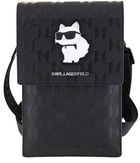 Чохол-сумка Karl Lagerfeld Saffiano Monogram Choupette Black (3666339170622) - зображення 1