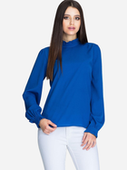 Блузка жіноча Figl M595 XL Синя (5902194348485) - зображення 1