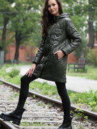 Куртка жіноча PERSO BLH220051F XL Хакі (5905080201833) - зображення 5