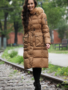 Куртка зимова жіноча PERSO BLH220027FXF S Бежева (5908312939146) - зображення 4