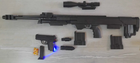 Страйкбольная детская винтовка Barrett M82 CYMA P.1161, пистолет, 2 магазина, лазер, фонарь - изображение 4