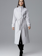 Пальто жіноче Figl M624 XL Сіре (5902194357357) - зображення 1