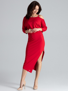 Сукня жіноча Lenitif K479 L Червона (5902194352505) - зображення 4