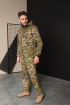 Мужской армейский костюм тактическая форма на флисе Мультикам Турция ВСУ (ЗСУ) 8659 XXXL хаки - изображение 4