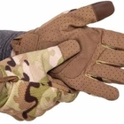 Тактичні рукавички закриті мультикам із сенсором ЗСУ повнопалі армійські рукавички з пальцями тактичні XL - изображение 2