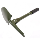 Складна лопата, туристична лопата для кемпінгу, міні лопата, саперна лопата Shovel Mini + чохол. SA-485 Колір: зелений - зображення 3