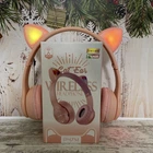 Беспроводные детские наушники с кошачьими ушками и подсветкой Cat Ear P47M Розовые