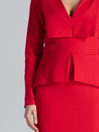 Sukienka ołówkowa damska Lenitif K491 L Czerwona (5902194354547) - obraz 4