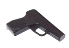 Пістолет макет Київгума гумовий для єдиноборств та тренувань зручна ручка 16×12 см чорний - зображення 3