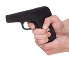 Пістолет макет Київгума гумовий для єдиноборств та тренувань зручна ручка 16×12 см чорний - зображення 7
