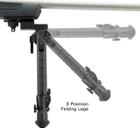 Сошки Leapers UTG Recon 360 TL, 200-305 мм, Picattinny, 3 позиції, поворотні, гумові ніжки, TL-BP03-A - зображення 9