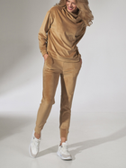 Spodnie dresowe damskie Figl M746 L Beżowe (5902194386975) - obraz 4