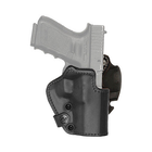 Кобура Front Line відкрита поясна шкіра для Glock 26/27/28 чорний (LKC26B) - зображення 1