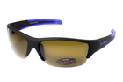 Очки поляризационные BluWater Daytona-2 Polarized (brown) коричневые в черно-синей оправе - изображение 5