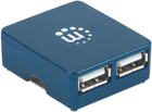 USB-хаб Manhattan Micro 4 ports USB 2.0 (766623160605)