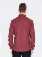 Koszula męska w kratę Visent V010 S Czerwona (5902249102154) - obraz 2